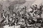 Thomas Pakenham Rebels dancing the Carmagnolle in a captured house by cruikshank oil painting